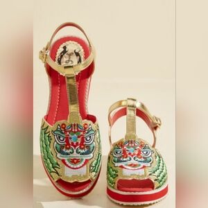 Miss L Fire Dragon Dance Sandals, VGUC, Size 6